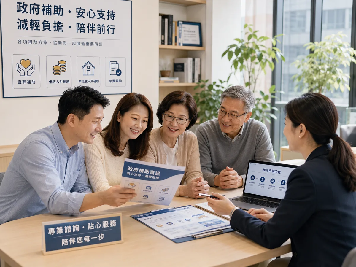 喪葬補助專人協助諮詢